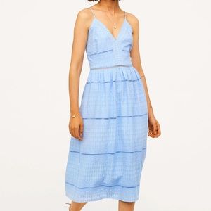 H&M embroidered midi dress